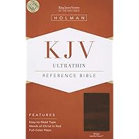 KJV Ultrathin Reference Bible, Brown LeatherTouch KJV Ultrathin Reference Bible, Brown LeatherTouch Imitation Leather