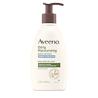 Aveeno Sheer Hydration Daily Moisturizing Fragrance-Free Lotion with Nourishing Prebiotic Oat, Fast-Absorbing Body Moisturizer for Dry Skin with Lightweight, Breathable Feel, 12 fl. oz