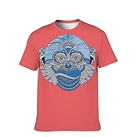 Mens Funny-Tees T-Shirt Cool-Graphic Novelty-Vintage Short-Sleeve Hip Hop: 3D Humor Print New Pattern Clothing Workout Gift