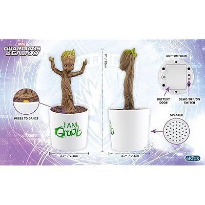 Guardians of the Galaxy Baby Groot Figure with Built-In Song, Dancing Groot  Move