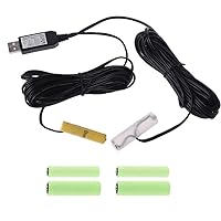 5V USB Mains Convert to 4.5V AA + AAA Replacement 3pcs 1.5V LR6 LR03 Power Supply Cable 4.6m 3 X Aa