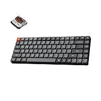 Keychron K3 Max Low-Profile Wireless Mechanical Keyboard, 75% Layout 2.4 GHz Bluetooth QMK/VIA White Backlight Ultra-Slim with Gateron Brown Switch Compatible with Mac Windows Linux