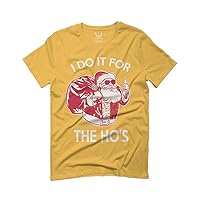 Funny Humor Christmas Santa Claus HO'S Graphic Sarcastic Xmas Novelty for Men T Shirt
