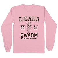TeesAndTankYou Cicada Swarm 2024 Long Sleeve Shirt Unisex