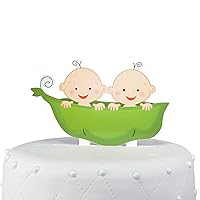 Twins Acrylic Cake Topper (Boys) 6 x 4