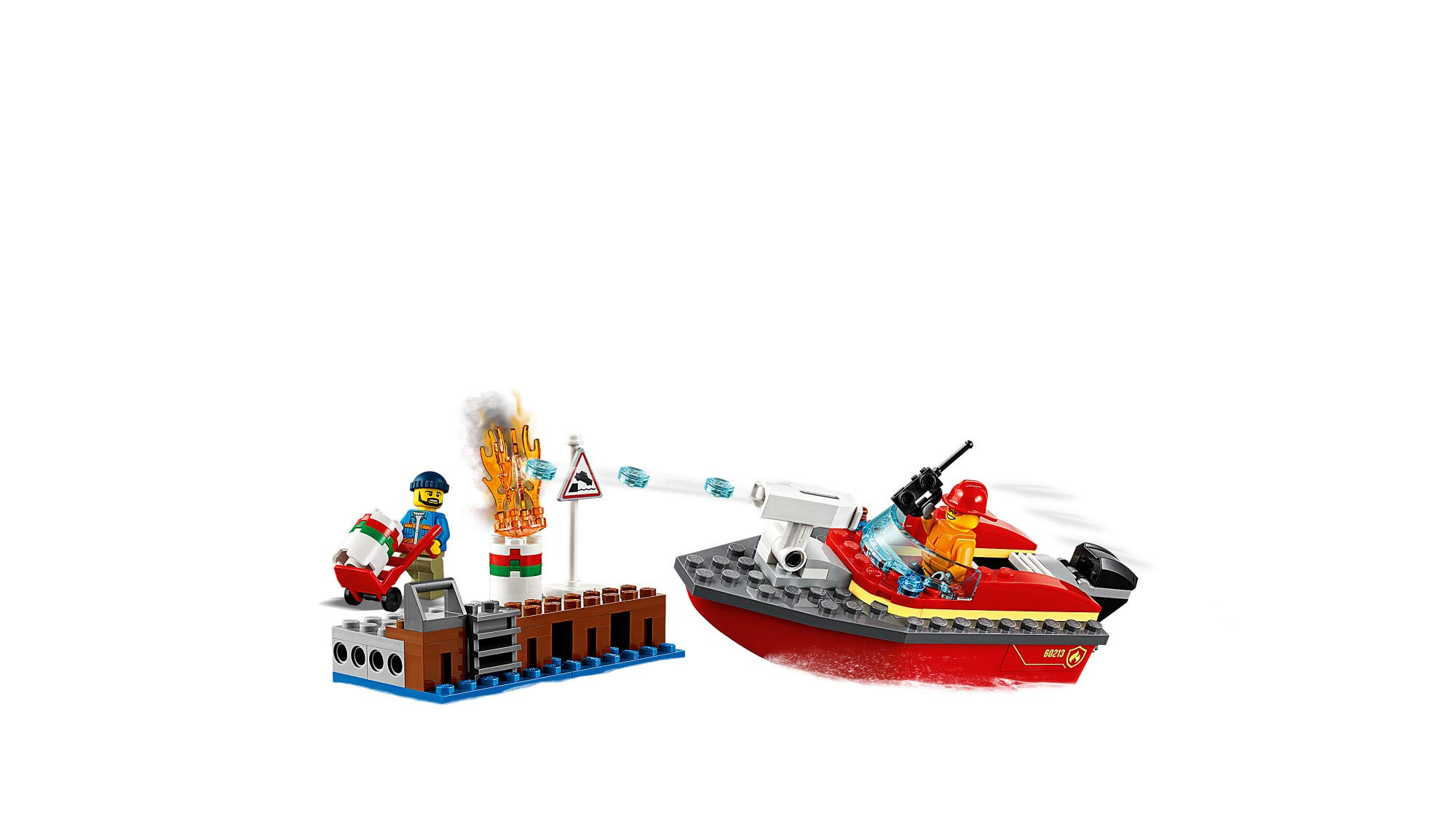 LEGO City Dock Side Fire 60213 Building Kit (97 Pieces)