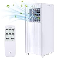 Portable Air Conditioners with Remote Control, 8000 BTU Portable Conditioner for Room, Dorm, Office with 3-IN-1 Quiet AC Unit, 2 Speeds, 24H Timer,Energy Savings, Cools Room up to 350 Sq. ft