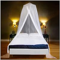 EVEN NATURALS King Size Mosquito Net for Bed - Ultra-Large Mosquito Netting for Bed, Easy Installation, Machine Washable, Luxurious Fine Mesh 300 Holes/inch² - Ideal for Home and Travel - 87