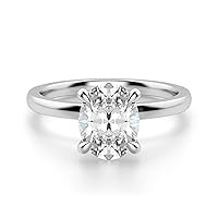 Kiara Gems 2 CT Oval Infinity Accent Engagement Ring Wedding Rings Eternity Band Vintage Solitaire Silver Jewelry Halo-Setting Anniversary Praise Vintage Ring Gift