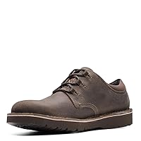 Clarks Men's Eastford Low Oxford, Grey Suede, 10.5