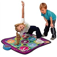 Toys Dancing Challenge Rhythm Playmat with 5 Game levels, Musical Dance Mat Electronic Music Playmat for Kids Toys for 3-6 Year Old Girls