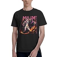 Anime That Time I Got Reincarnated As A Slime Milim Nava Men's T-Shirt Summer Casual Crew Neck Short Sleeve Shirts