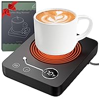 Coffee Mug Warmer, Smart Cup Warmer for Desk with 3 Temp Settings 131-176℉, Touch Tech, Timer, LED Digital Display, 4H Auto Shut Off, Gravity Sensor for Heating Beverage, Milk,Candle (No Cup)