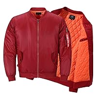 Men's Varsity Jackets Plus Size Bomber Jacket Stand Collar Zip Up Diamond Quilted Jacket Winter Windbreaker Coat