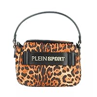Chic Leopard Print Shoulder Bag with Logo Women's Detail