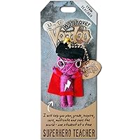 Watchover Voodoo 3-Inch Superhero Teacher Keychain - Handcrafted Gift to Bring Good Luck and Positivity Everywhere You Go