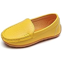Boy's Girl's Slip-on Loafers Flats Oxford Shoes Solid Color School Dress Mocassins House Casual Shoes