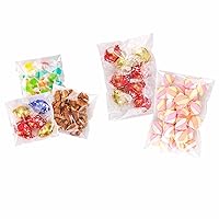 YunKo Self Sealing Cellophane Bags Clear Treat Bags Cookie Bags for Packaging Cookies,Candy,Gifts(4x4+5x7inch)
