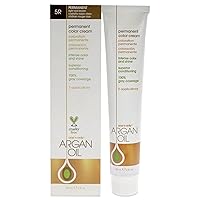 One n Only Argan Oil Permanent Color Cream - 5R Light Red Brown Hair Color Unisex 3 oz