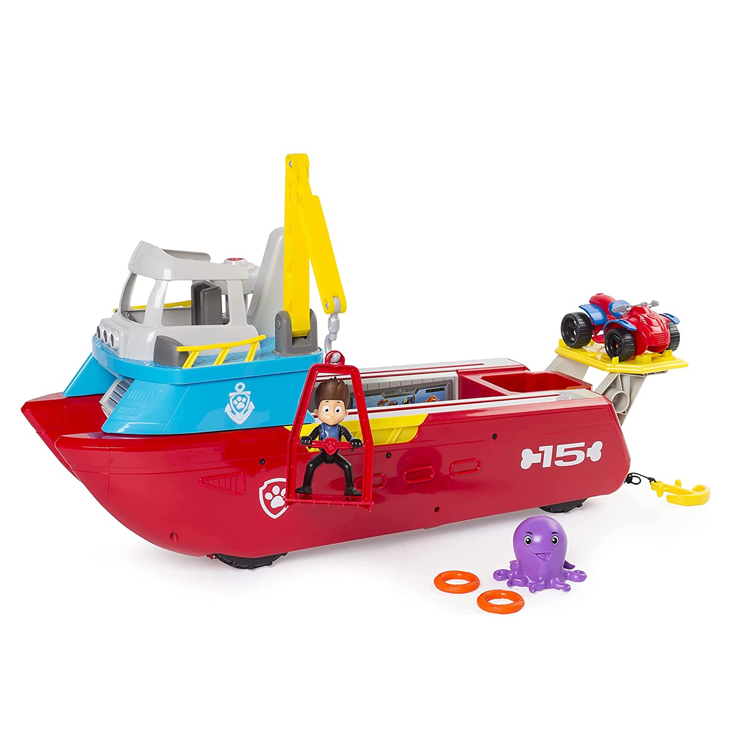 Paw Patrol Sea Patrol, Sea Patroller Transforming Toy Vehicle with Lights & Sounds, Ages 3 & up