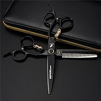 Professional Barber Scissors Set, 6.0Inchtextured Scissors Set, 6CR Salon Hair Scissors, Lightweight and Durable, for Barber/Salon/Home/Men/Women/Kids/Adults Shear Sets
