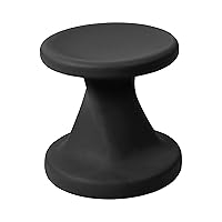 ECR4Kids Twist Wobble Stool, 14in Seat Height, Active Seating, Black