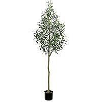 Artificial Olive Tree 5FT, Faux Olive Tree Plant with Branches and Fruits for Modern Home Office Living Room Floor Decor Indoor