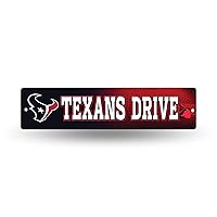 Rico Industries NFL Houston Texans 16-Inch Plastic Street Sign Décor