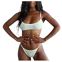 Swim Suits for Women 2024 Bikini Bottoms Womens 2 Piece Swimsuits with Shorts Modest Bikini Sets for Women