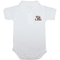 LSU Tigers Newborn Polo Bodysuit