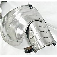 Ghotic Medieval Steel Plate Shoulder Armor Spaulder Knight Costume One Size Fits Most - Metallic