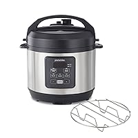 Proctor-Silex Simplicity 4-in-1 Electric Pressure Cooker, 3 Quart Multi-Function With Slow Cook, Steam, Sauté, Rice, Stainless Steel (34503)