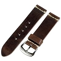 Clockwork Synergy® Dapper Collection - 26mm Brown Worn Leather Watch Band