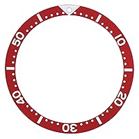 BEZEL INSERT COMPATIBLE WITH 41MM SEIKO WATCH SKX173 SKX007 SKXA35 AUTOMATIC WATCH RED
