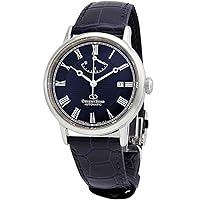 Orient Star Automatic Blue Dial Black Leather Men's Watch RE-AU0003L00B