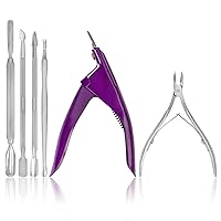 SHANY Premium Manicure-Pedicure Tool Set - All in one Nail Care Kit Stainless Steel Nail Edge Cutter, Cuticle Clipper, Cuticle Pusher, Double Edged Nail Scrapper Trimmer and Cleaner.