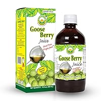 Gooseberry Juice, Amla Juice, 16.23 Fl Oz (480ml), Nutritious Drink, No Added Sugar, Good for Eye, Teeth and Nails