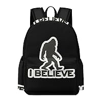 I Believe Bigfoot Backpack Lightweight Laptop Backpack Business Bag Casual Shoulder Bags Daypack for Women Men