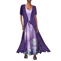 Floral Spring Dresses for Women 2024 Mini,Women Sleeveless Dress Sling Floral Print Dresses Short Sleeve Cardig