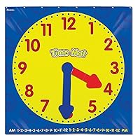 Learning Resources Time Activity Mat, Homeschool, Learning Clock, Classroom Activity, Ages 5+
