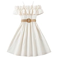 Toddler Girls Sleeveless Solid Princess Dress Dance Party Dresses Clothes Baby Girl Dress Short Sleeve
