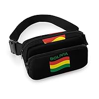 Flag of Bolivia Fanny Pack Adjustable Bum Bag Crossbody Double Layer Waist Bag for Halloween