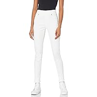 Amazon Essentials Women's Stretch Pull-On Jegging (Available in Plus Size), White, 8 Short