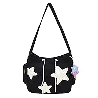 Star Tote Bag - Messenger Hobo Tote With Star Pattern | Portable Shopping Bag, Large Capacity Star Shoulder Purse for Women and Girls