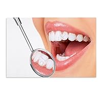 Dental Poster Hospital Teeth Whitening Dental Poster (2) Canvas Painting Wall Art Poster for Bedroom Living Room Decor 12x08inch(30x20cm) Unframe-Style