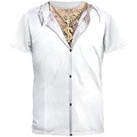 Old Glory Hairy Chest Gold Chain Costume All Over Adult T-Shirt