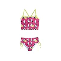 PattyCandy Little & Big Girls 2PC Bikini Set Birthday Party Panda Pattern Tankini Swimsuit Size 2-16