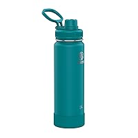 Takeya Actives 24 oz Vacuum Insulated Stainless Steel Water Bottle with Spout Lid, Premium Quality, Mystic Blue