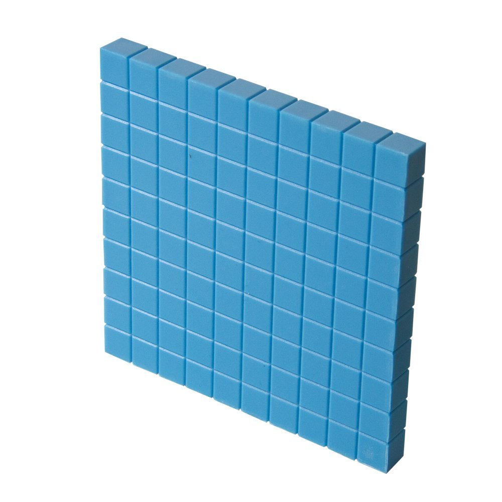 hand2mind 1610 Blocks, Blue Plastic Base Ten Blocks, Place Value Manipulatives, Base 10 Blocks, Counting Manipulatives, Math Manipulatives First Grade, Math Blocks, Place Value Blocks, Base 10 Math
