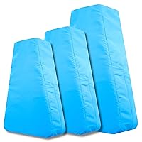 Lower Back Support Wedge for Side Sleeping, Spine Alignment, Hip, Leg & Lumbar Support - Back Pressure Relief for Sciatica & Shoulder Support with High-Density Foam – Medium, 3”